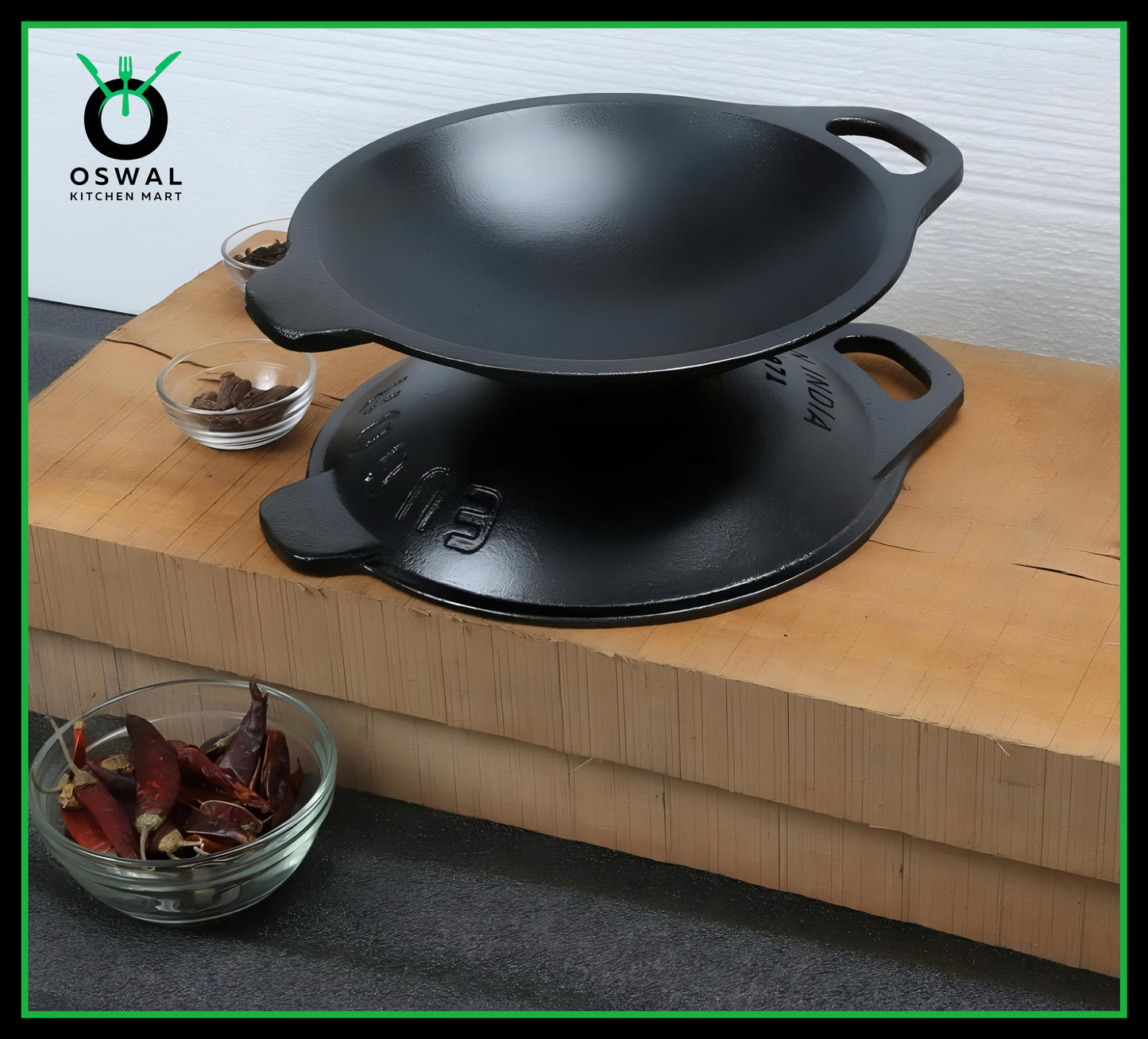 Cast Iron Appa Chattii/Appam Pan/Appam Patra Pre-Seasoned