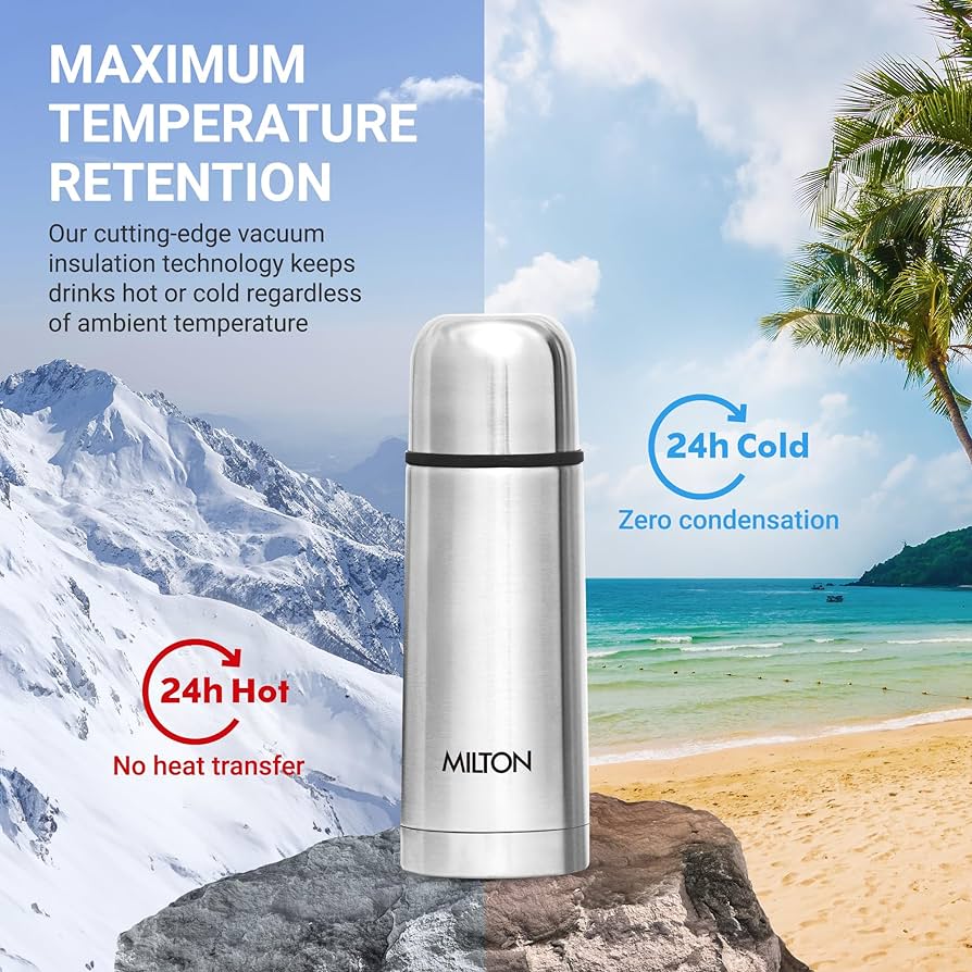 Milton Flip Lid 350ML Thermosteel 24 Hours Hot And Cold Flask