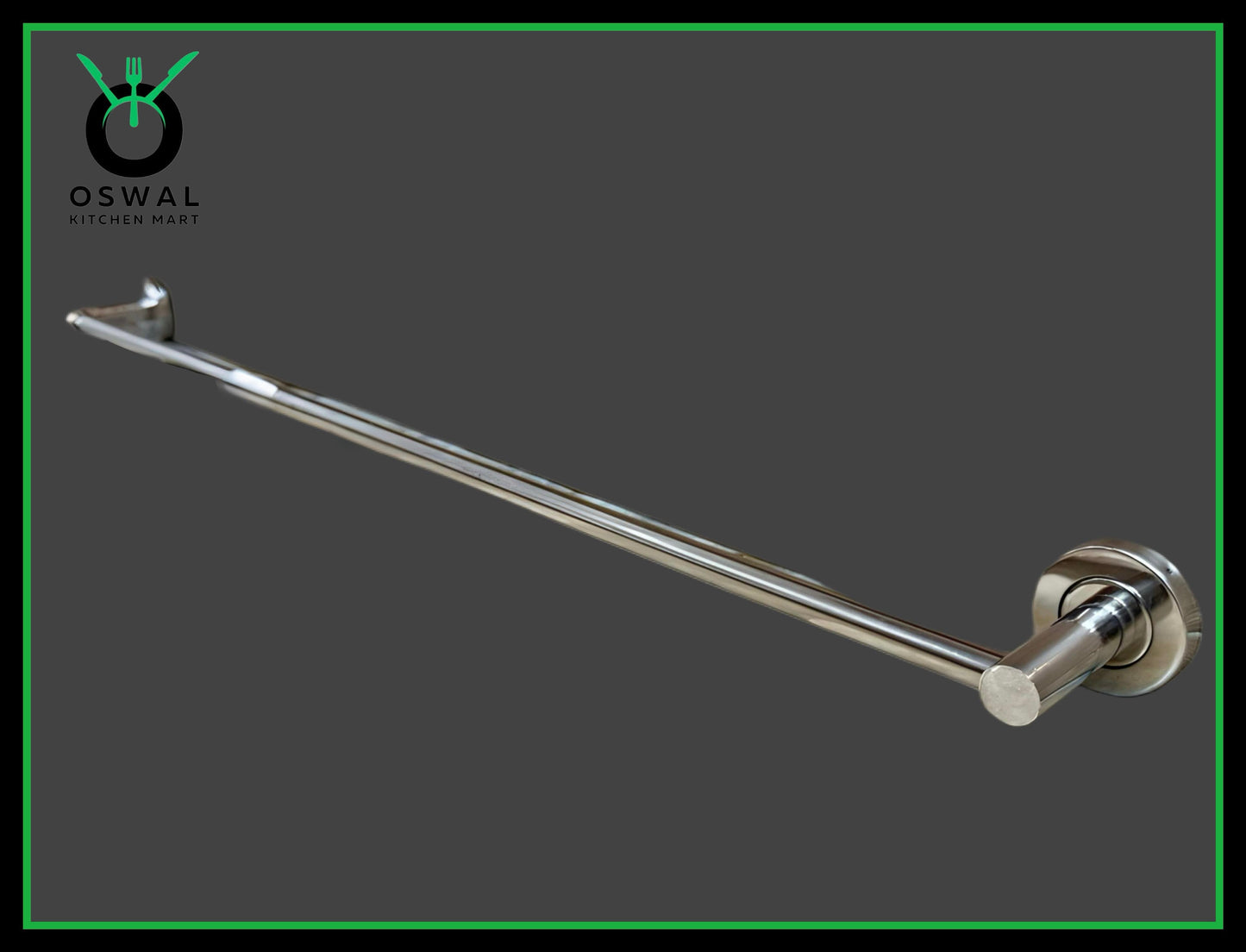 Stainless Steel 30-Inch Towel Rod | Wall Mounted Bathroom Towel Holder | Rust-Free & Durable (Pack of 1)