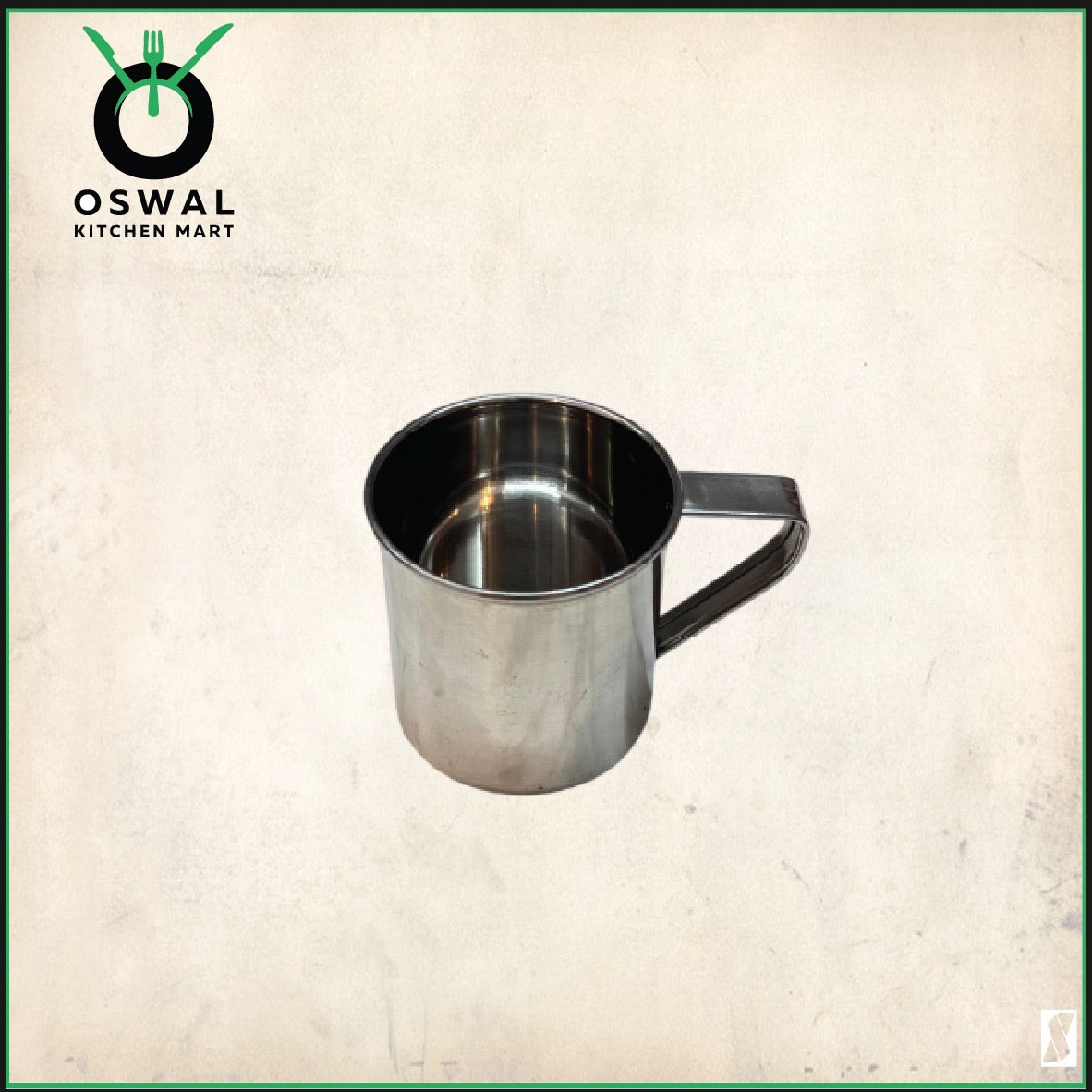 Stainless Steel Mini Mug 180 ml (Approx) |2.5 Inch Height & Diameter |Small Steel Tea Cup with Handle | Pack of 1