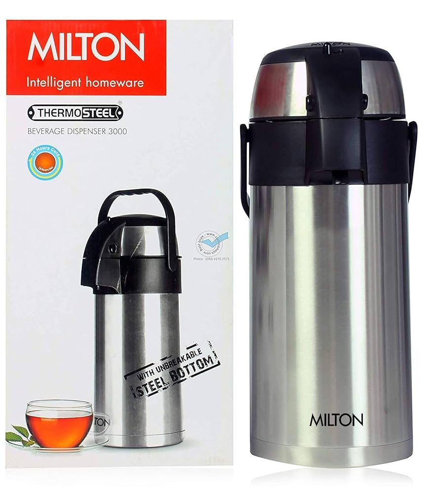 Milton 3000Ml Stainless Steel Tea and Coffee Beverage Dispenser 3 Litres
