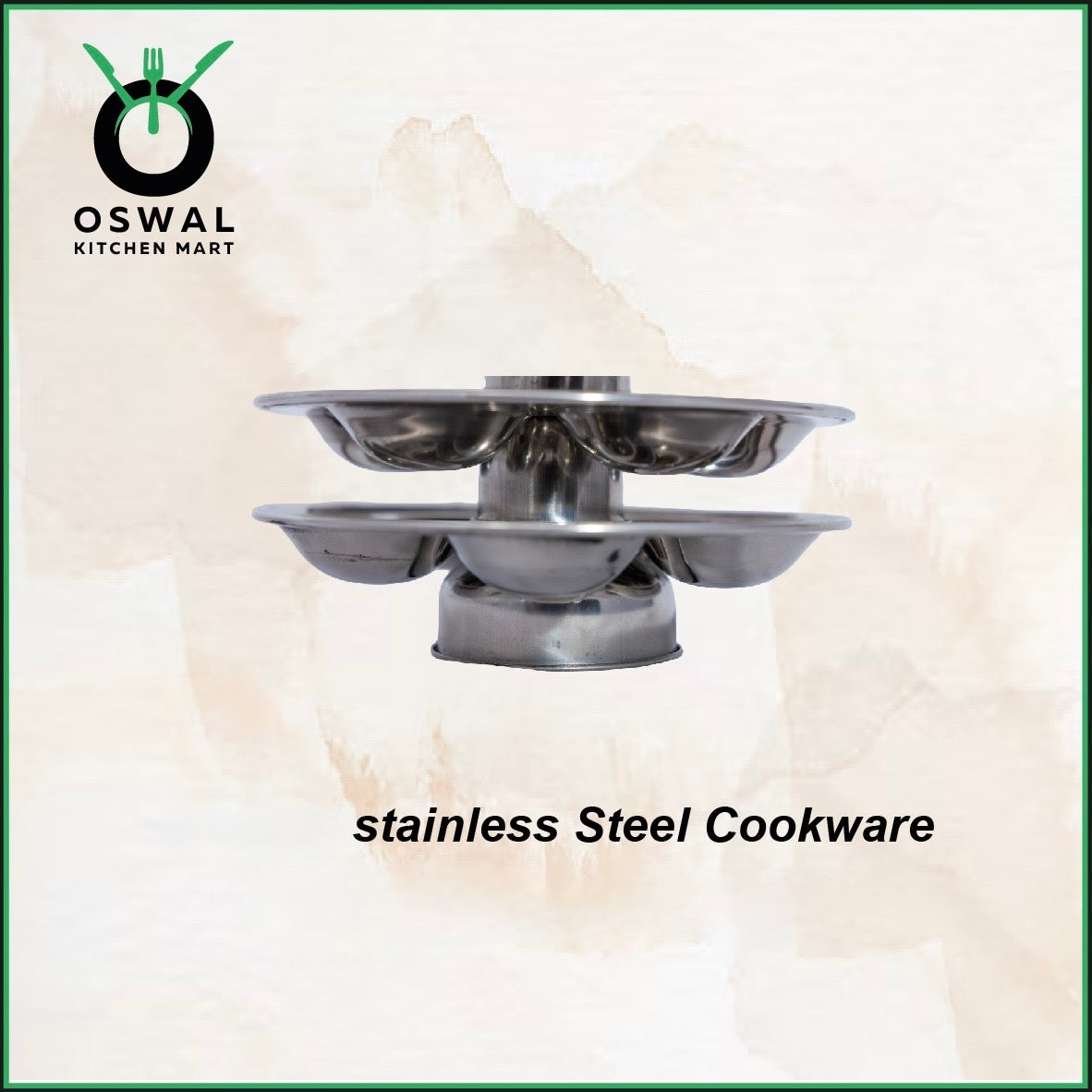 Stainless Steel 3-Tier Mini Idli Plate With Stand | Makes 15 Mini Idlis at Once | Pack of 1