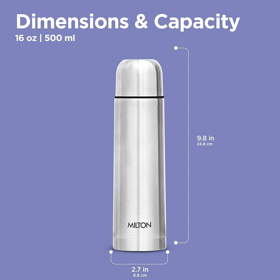 Milton Flip Lid 500ML Thermosteel 24 Hours Hot And Cold Flask