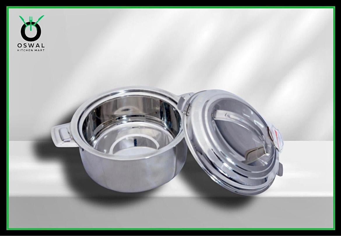 Anchor 1500 ml (1.5 Litre) Stainless Steel Hot Box | Double Wall Insulated | Leak-Proof & Durable | Keeps Food Hot for Hours | Steel Lunch/Dinner Container with Locking Lid