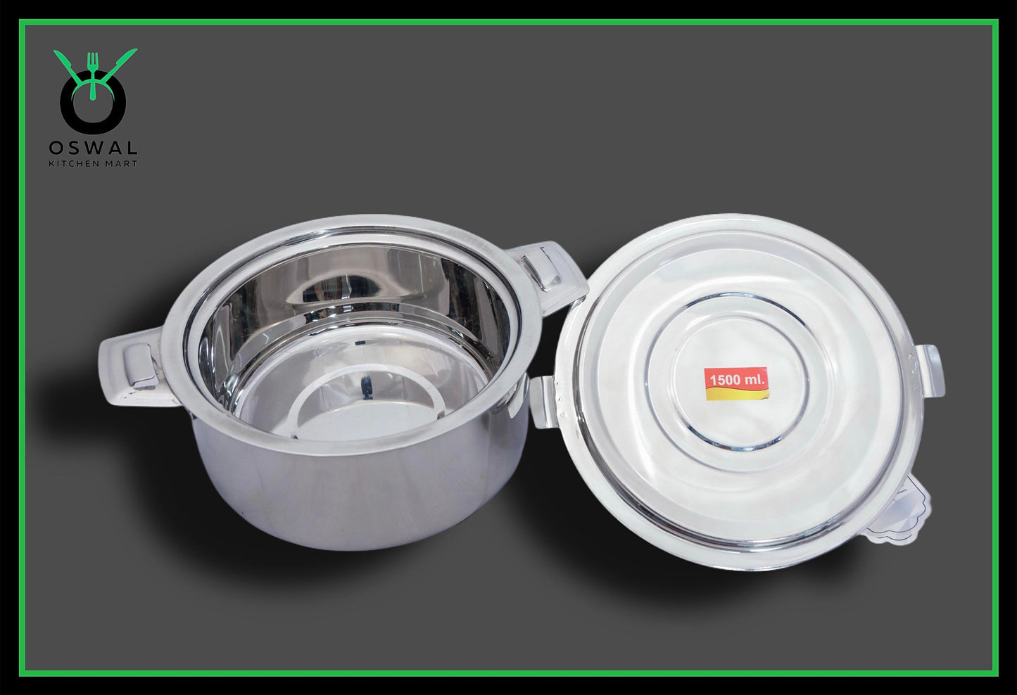 Anchor 1500 ml (1.5 Litre) Stainless Steel Hot Box | Double Wall Insulated | Leak-Proof & Durable | Keeps Food Hot for Hours | Steel Lunch/Dinner Container with Locking Lid