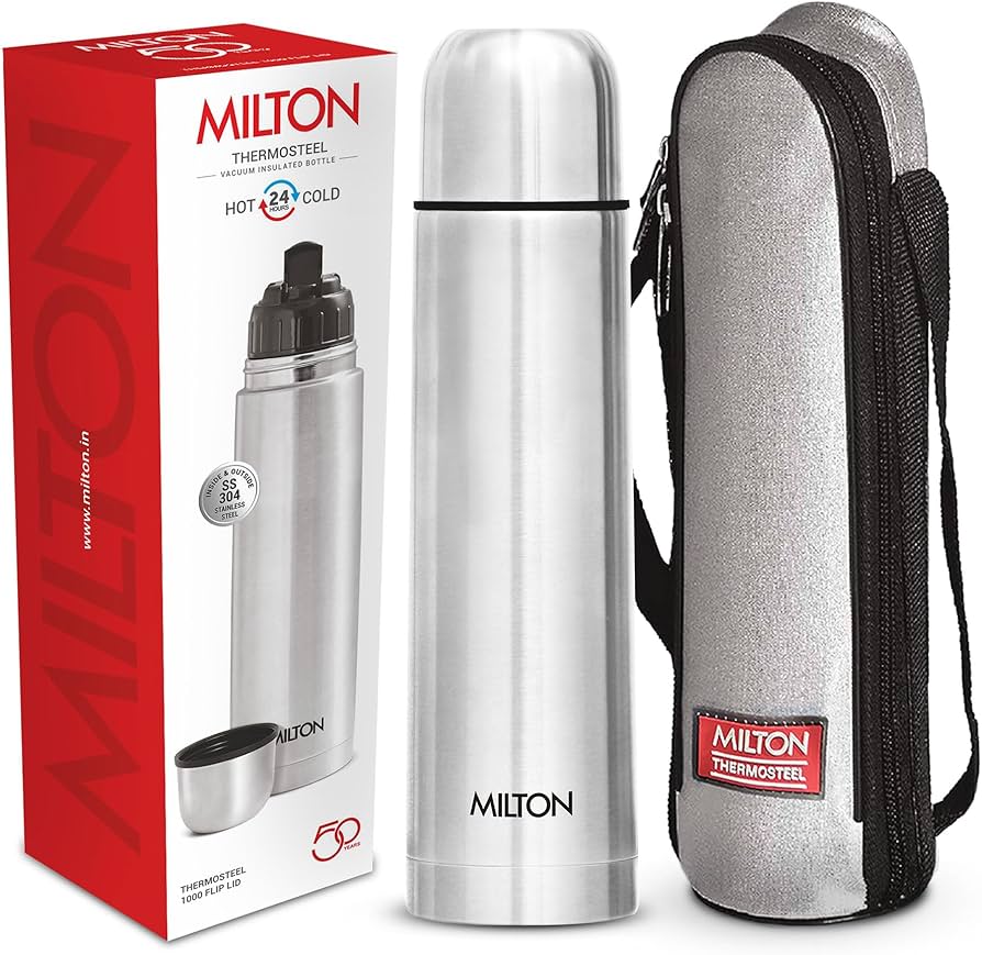 Milton Flip Lid 1000ML Thermosteel 24 Hours Hot And Cold Flask