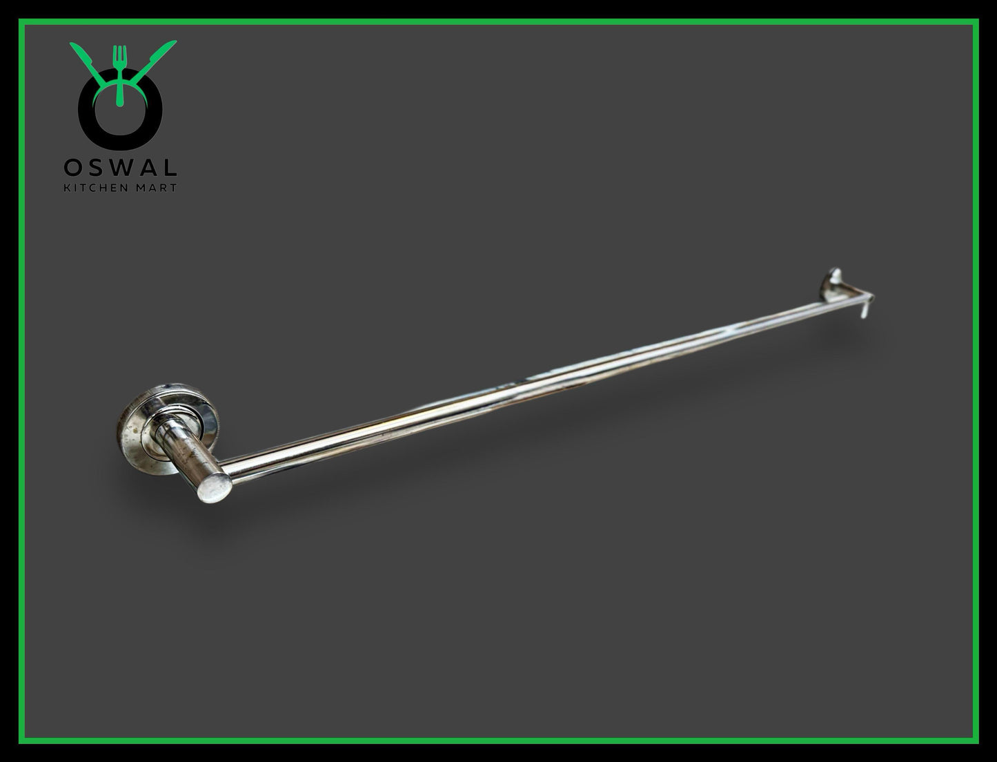 Stainless Steel 36-Inch Towel Rod | Wall Mounted Bathroom Towel Holder | Rust-Free & Durable (Pack of 1)