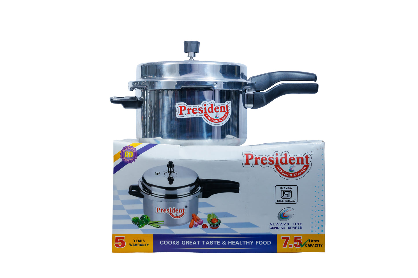 President 7.5L Pressure Cooker