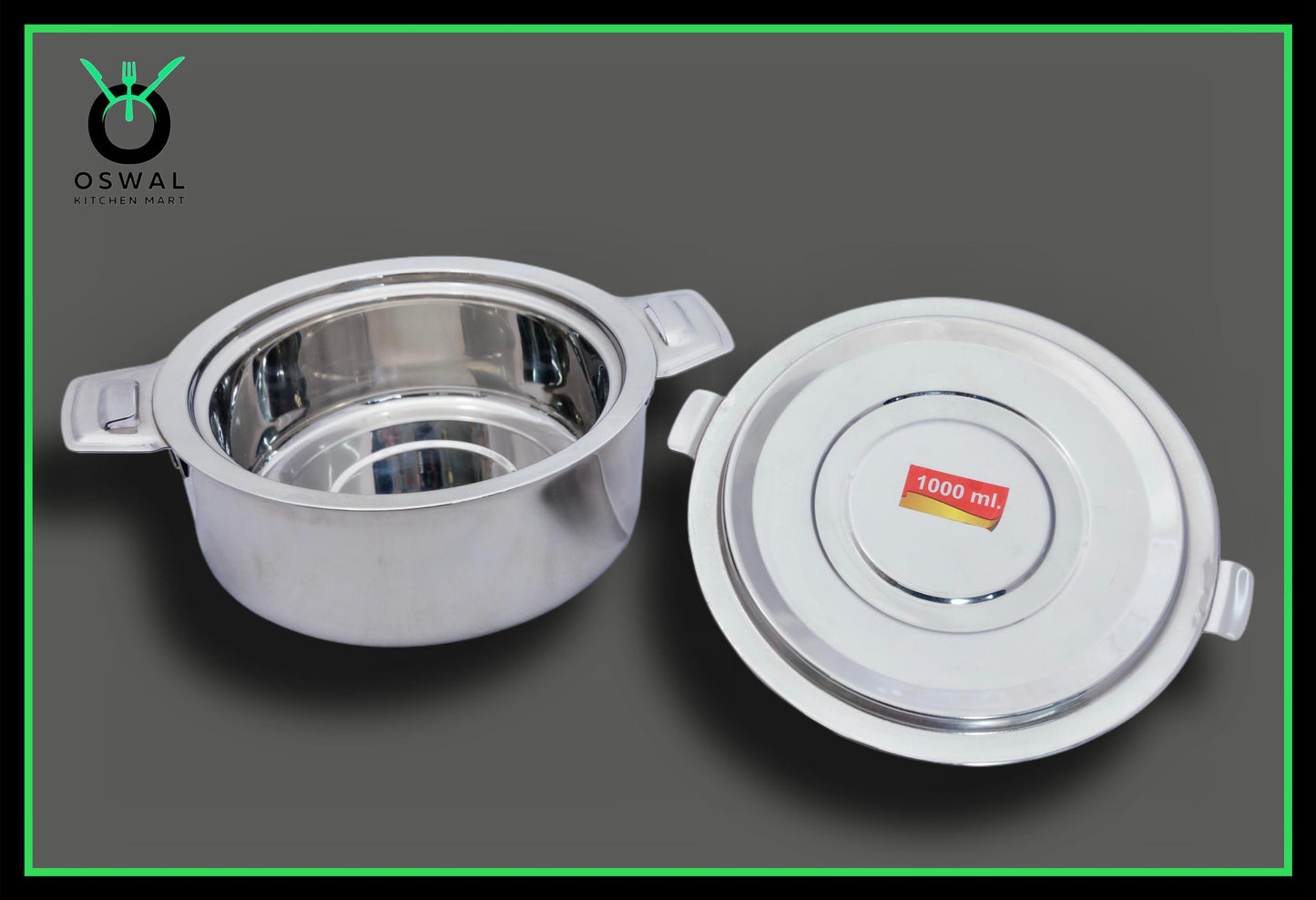 Anchor 1000 ml Stainless Steel Hot Box | Double Wall Insulated | Keeps Food Hot for Hours | Strong, Durable & Leak-Proof
