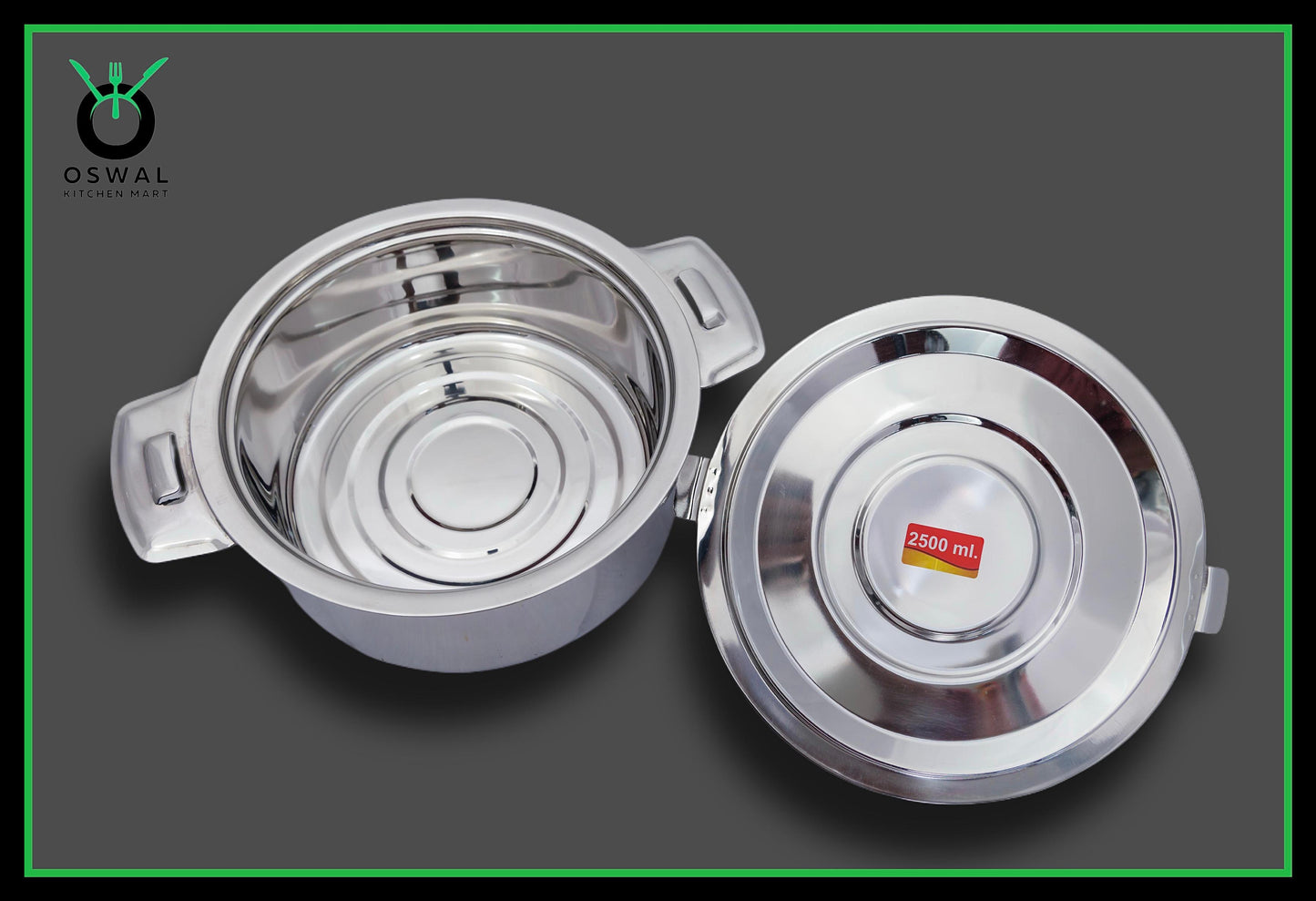 Anchor 2500 ml (2.5 Litre) Stainless Steel Hot Box | Extra Large Double Wall Insulated Container | Strong, Leak-Proof & Durable | Keeps Food Hot for Hours