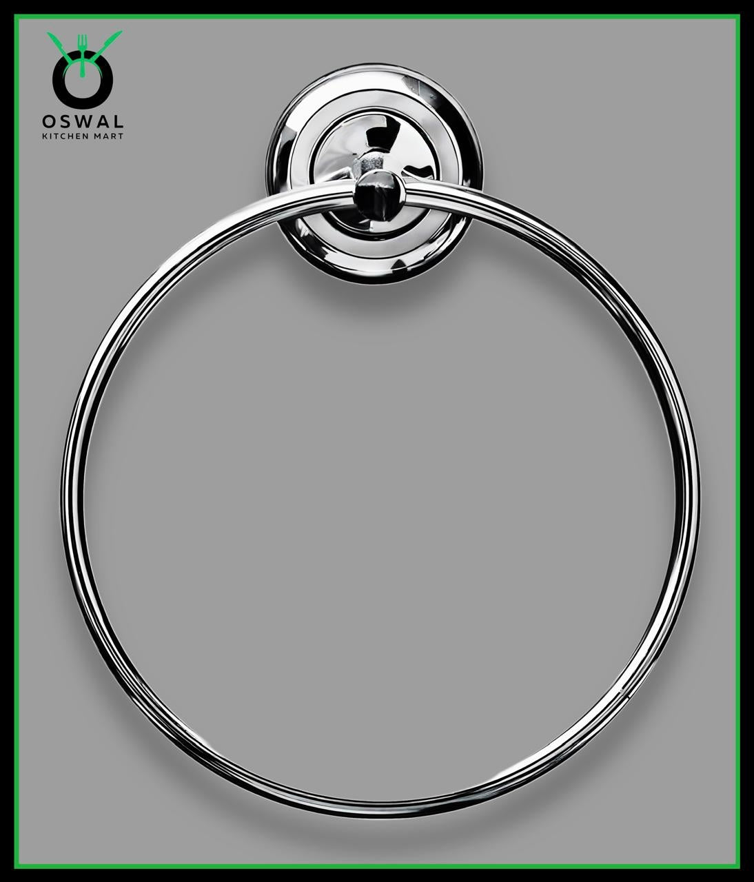 Round Towel Ring for Bathroom – Stainless Steel Napkin & Towel Holder (Pack of 1)