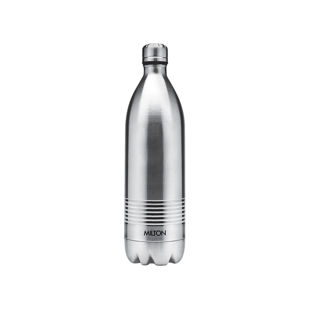 Milton Duo DLX 1000 Ml Thermosteel Bottle, 1000 ml Water Bottle, 24 Hours Hot and Cold, Easy to Carry, Easy Grip, Rust Proof, Tea, Coffee, Office, Travel Bottle