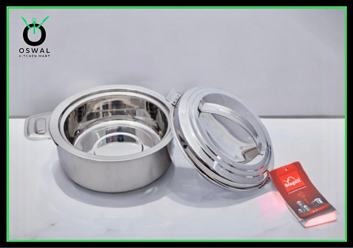 Anchor 1000 ml Stainless Steel Hot Box | Double Wall Insulated | Keeps Food Hot for Hours | Strong, Durable & Leak-Proof