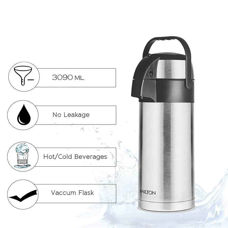 Milton 3000Ml Stainless Steel Tea and Coffee Beverage Dispenser 3 Litres
