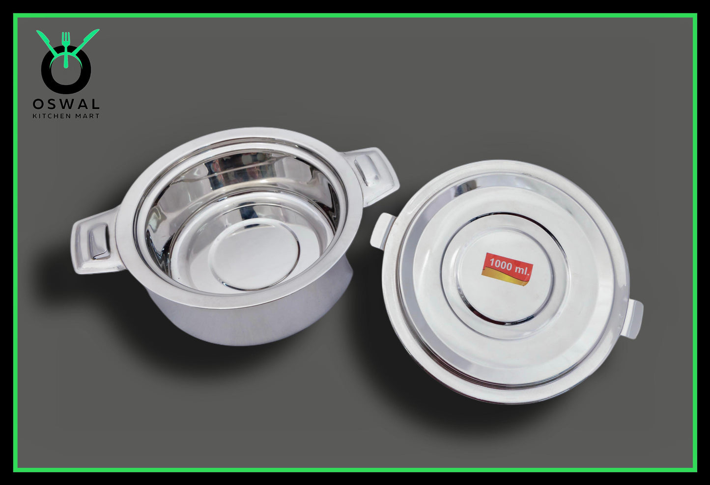 Anchor 1000 ml Stainless Steel Hot Box | Double Wall Insulated | Keeps Food Hot for Hours | Strong, Durable & Leak-Proof