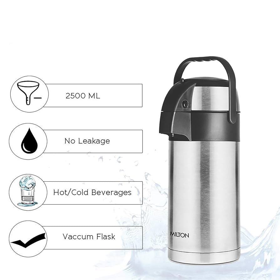 Milton 2500Ml Stainless Steel Tea and Coffee Beverage Dispenser 2.5 Litres