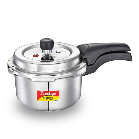 Prestige Svachh Deluxe Alpha 2 Litre Stainless Steel Outer Lid Pressure Cooker, 2 Litre