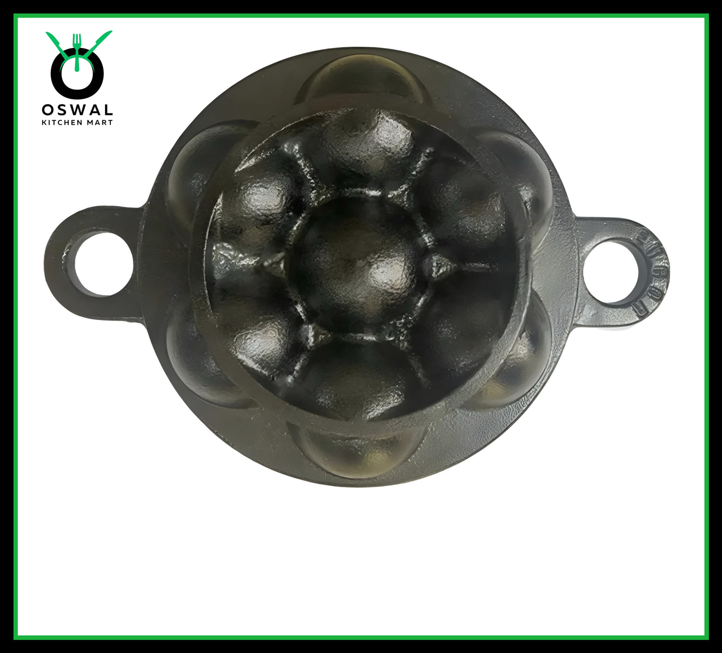 Cast Iron Paddu Appe Maker (7 Cavity) Premium Cast Iron 7 Cavity Paniyaram Paddu Maker Pre-Seasoned