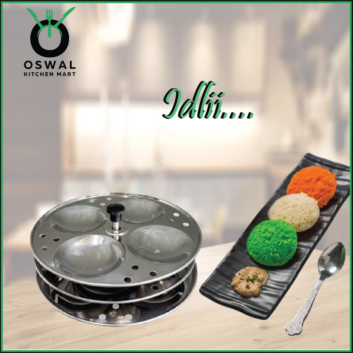 Stainless Steel 3 Plate Idli Maker Stand | 12 Idli Maker Stainless Steel | Idli  Stand for Home | Pack Of 1|
