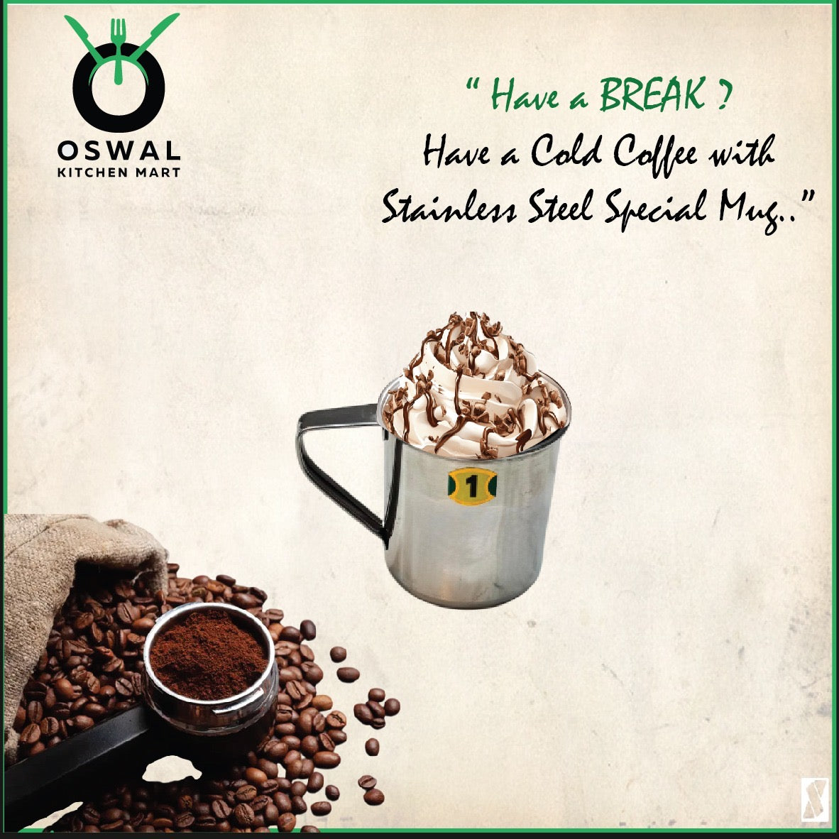 Stainless Steel Mini Mug 180 ml (Approx) |2.5 Inch Height & Diameter |Small Steel Tea Cup with Handle | Pack of 1