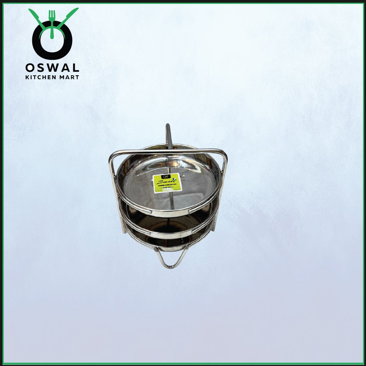 Stainless Steel Thatte Idli Stand-3Plates | Thatte Idli Plate with Stand| Stainless Steel Dhokla/Thatte Idli Stand With 3 Plates| Pack of 1