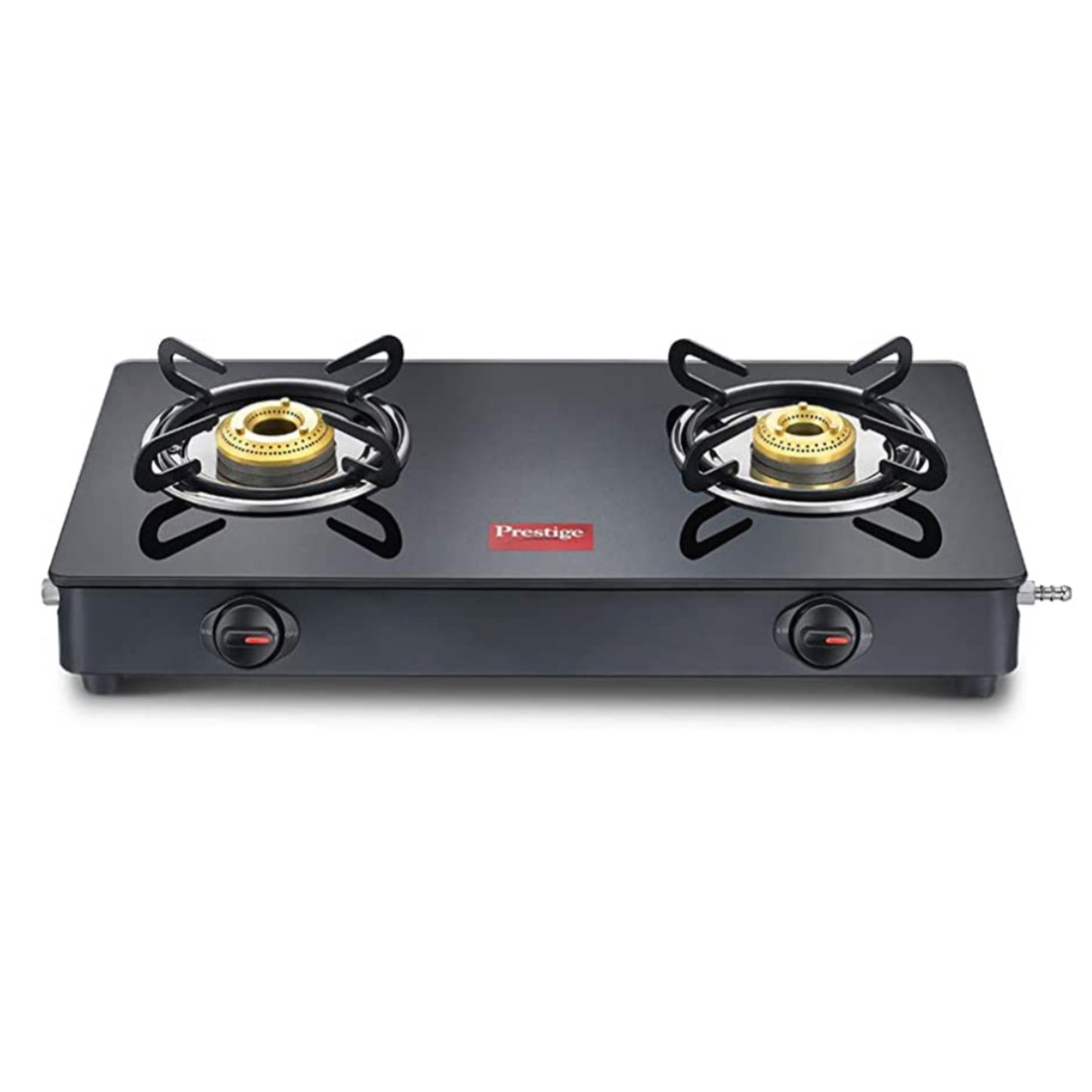 Prestige Magic Toughened Glass Top 2 Brass Burner Gas Stove