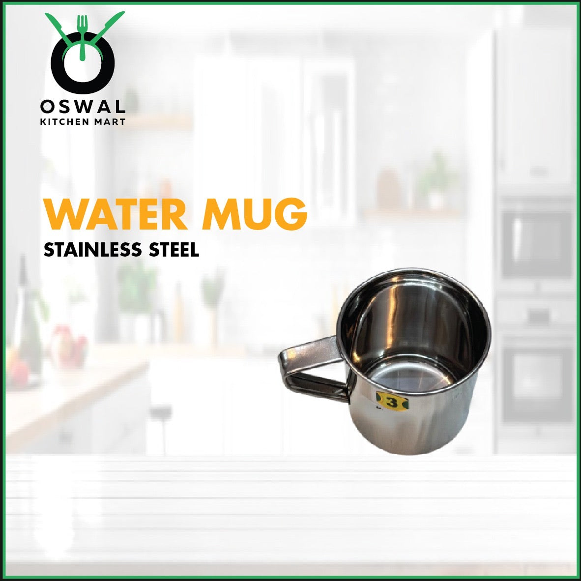 Stainless Steel Mini Mug – 250 ml (Approx) | 3.5 Inch Height & Diameter | Heavy Quality| Small Steel Tea Cup with Handle |Pack of 1