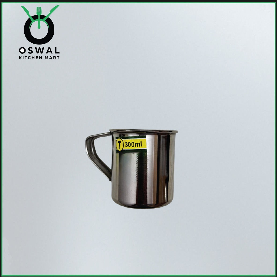 Stainless Steel Mug 300ML |Stainless Steel Coffee Mug | Steel Cup with Handle | Steel Cups for Tea for Home, Travel, Outdoor | Tea, Coffee & Milk Mug | Rust-Proof Camping & Hiking Mug (Pack Of 1)