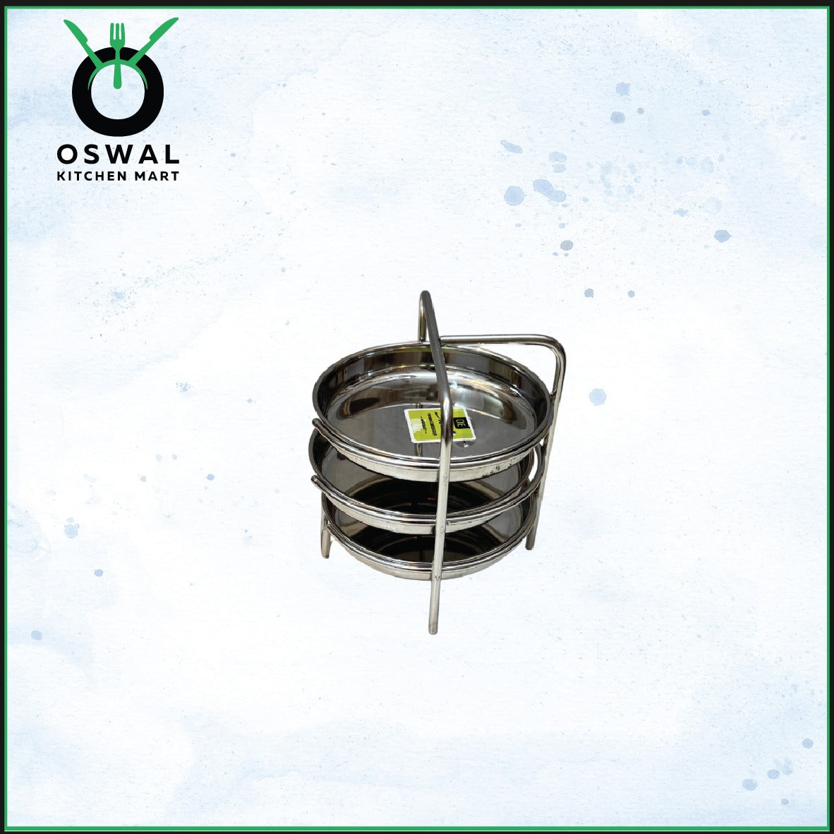 Stainless Steel Thatte Idli Stand-3Plates | Thatte Idli Plate with Stand| Stainless Steel Dhokla/Thatte Idli Stand With 3 Plates| Pack of 1