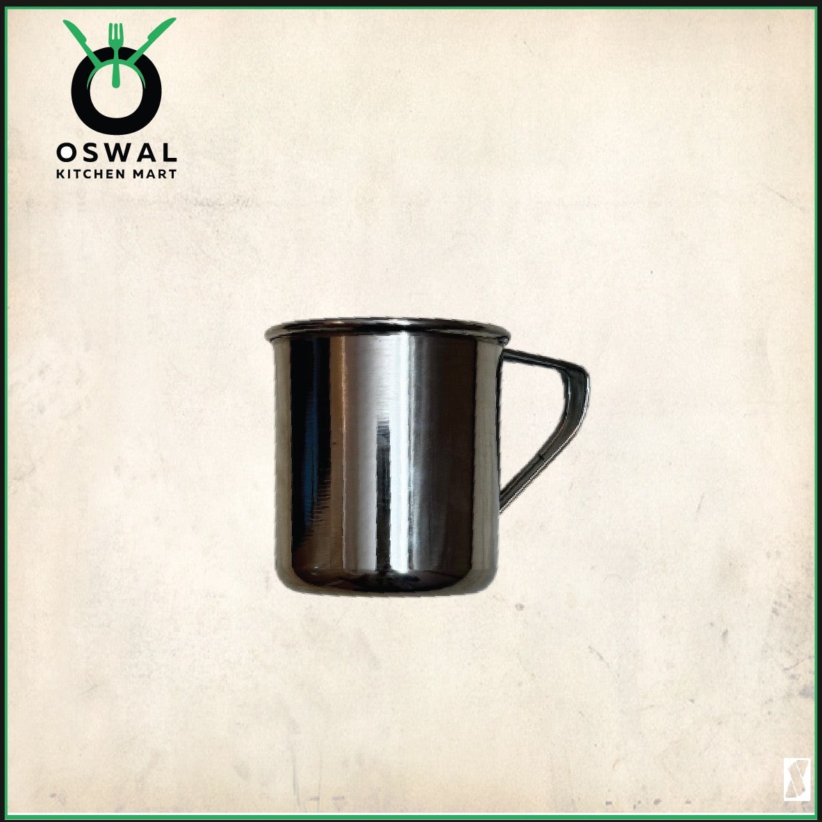 Stainless Steel Mini Mug 180 ml (Approx) |2.5 Inch Height & Diameter |Small Steel Tea Cup with Handle | Pack of 1