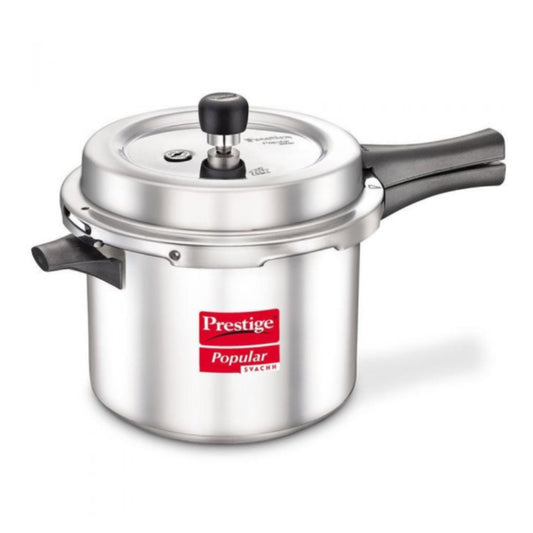 Prestige Popular Svachh Virgin Aluminium Spillage Control 5L Pressure Cooker