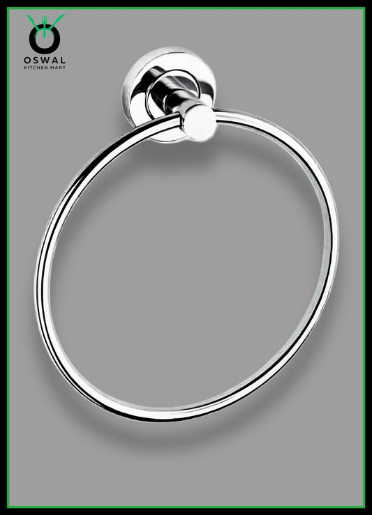 Round Towel Ring for Bathroom – Stainless Steel Napkin &  Towel Holder  (Pack of 1)
