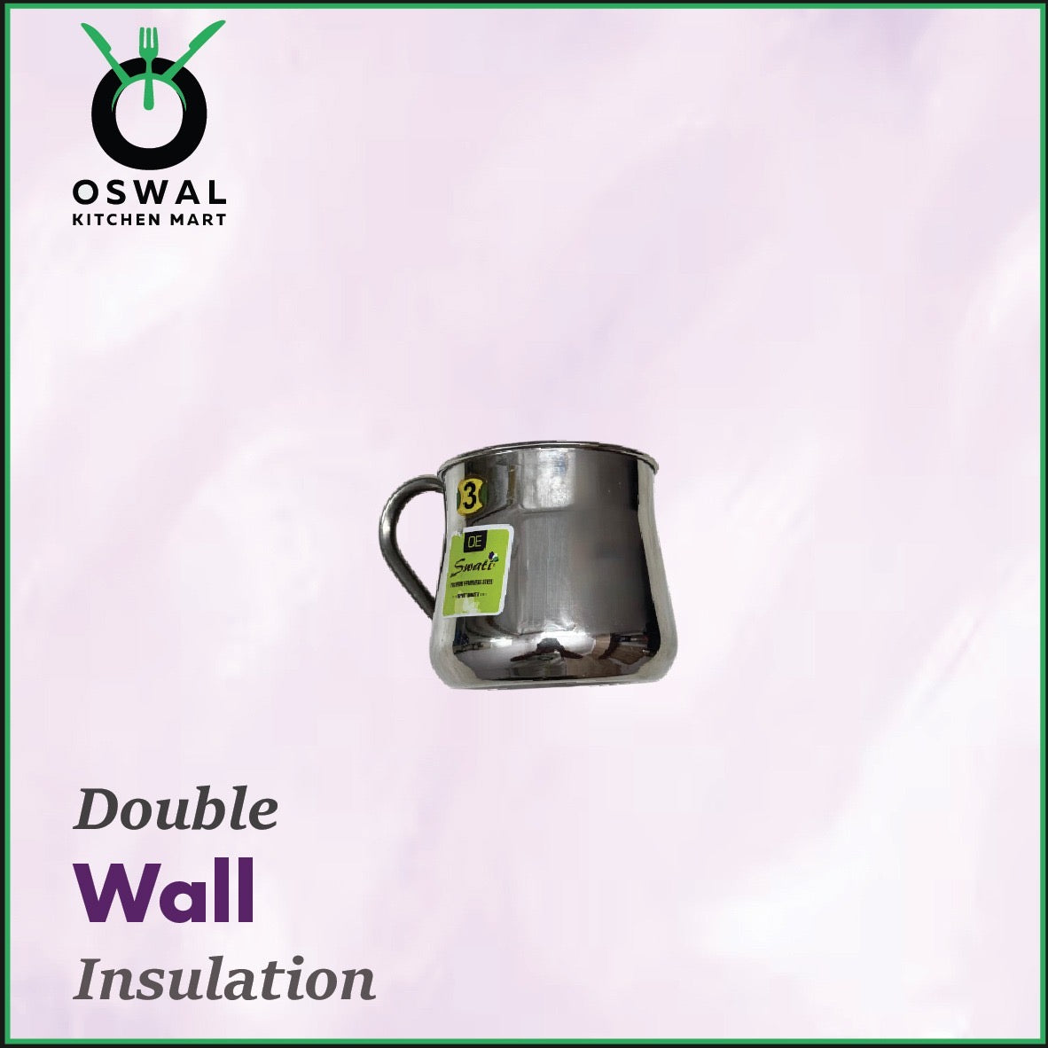 Stainless Steel 3No. Belly Shape Mug– 650ML Approx | Stylish Tea & Coffee Mug | Pack of 1