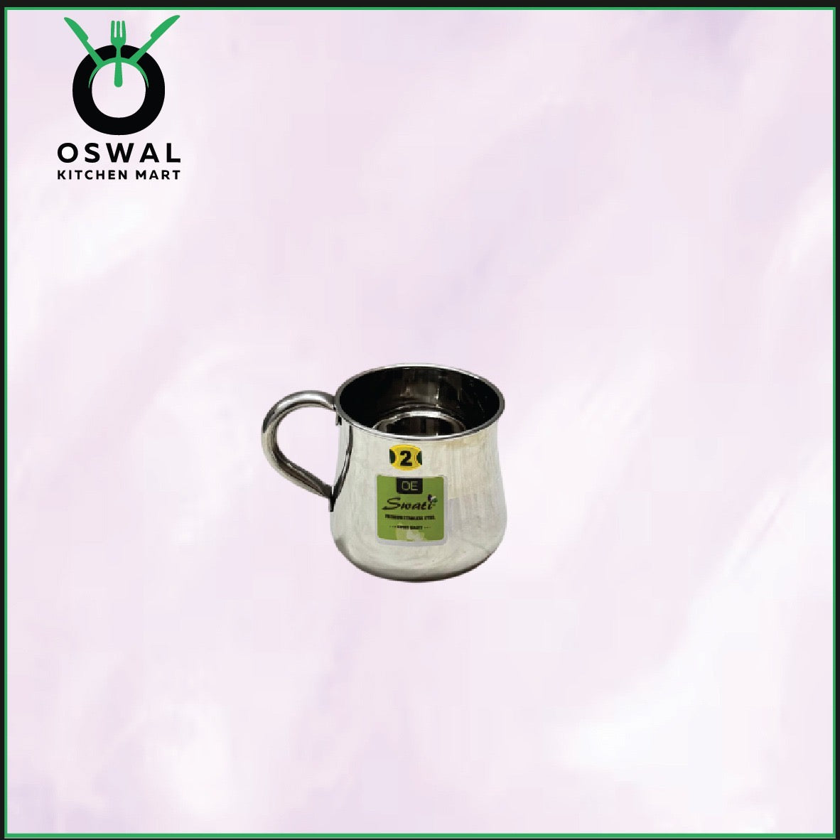 Stainless Steel 2No. Belly Shape Mug– 450ML Approx | Stylish Tea & Coffee Mug | Pack of 1