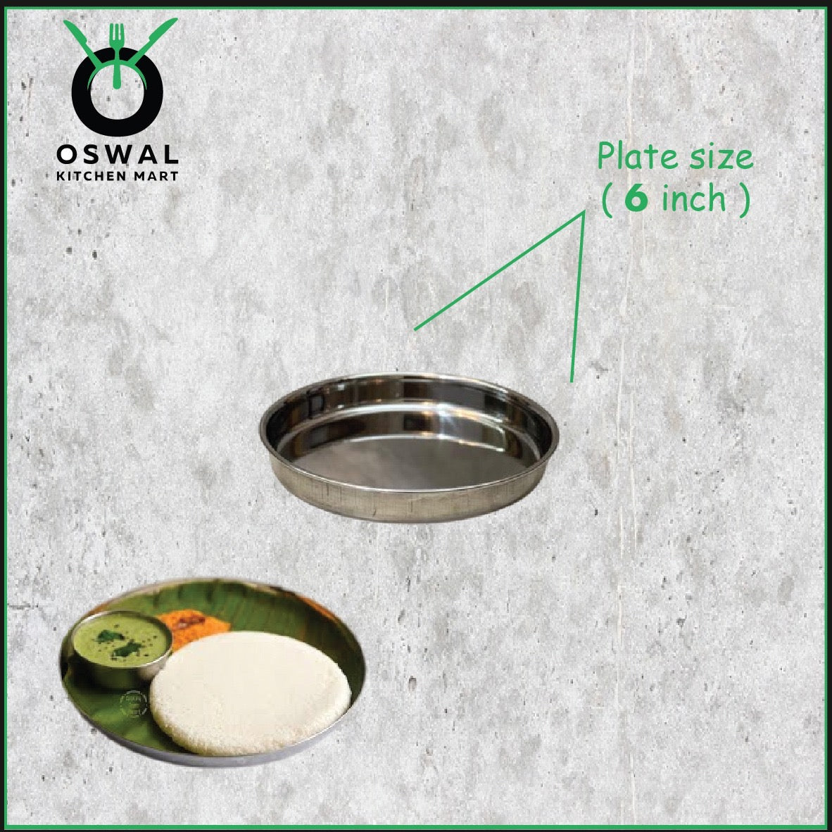 Stainless Steel 6 Plate Thatte Idli Stand| Thatte Idli Plate with Stand| Stainless Steel Dhokla/Thatte Idli Stand With 6 Plates| Pack of 1