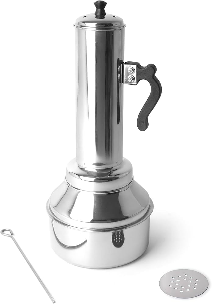 Indus Valley Stainless Steel Puttu Maker | Gas & Induction Compatible |  Length-33.5cm (Pack Of 1)