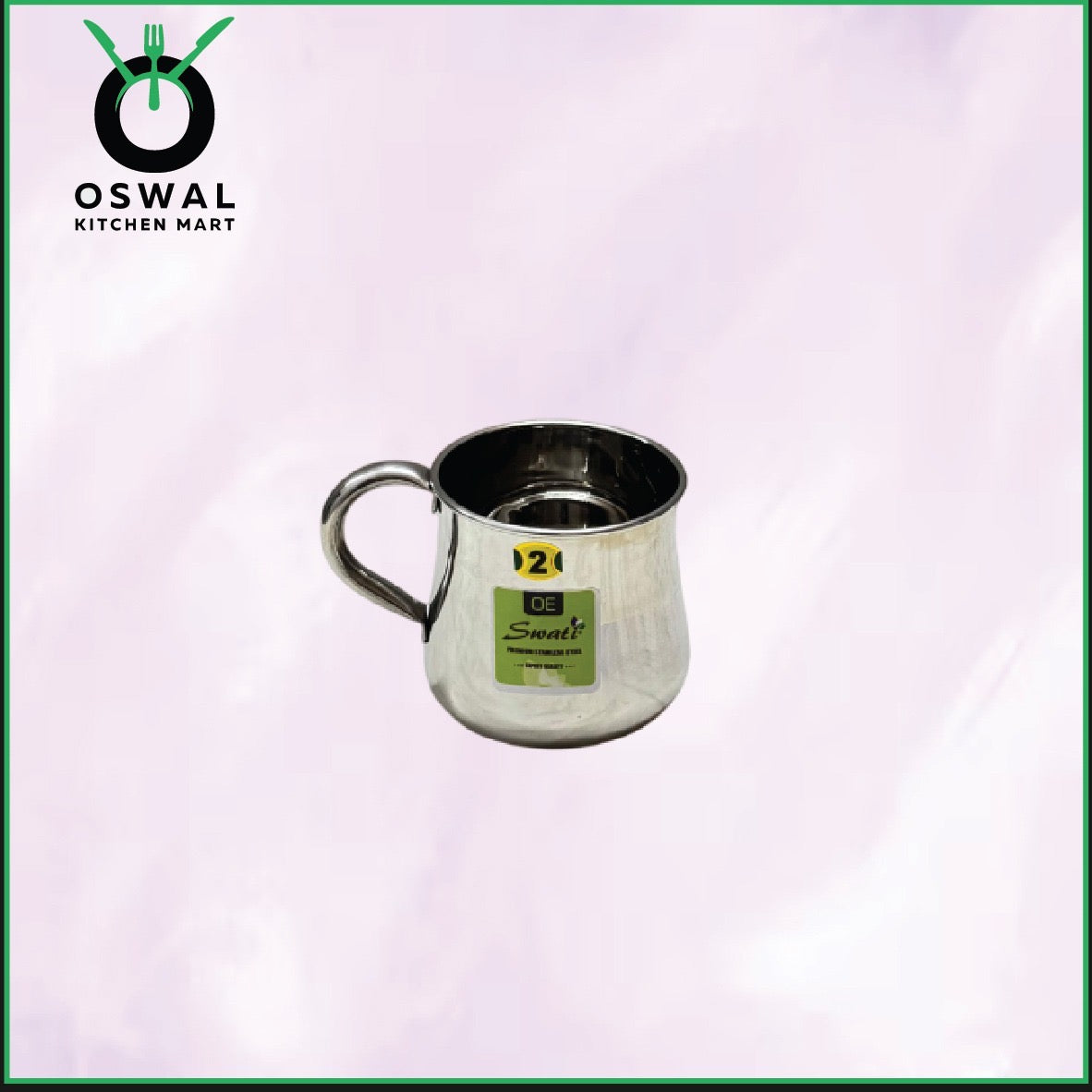 Stainless Steel 2No. Belly Shape Mug– 450ML Approx | Stylish Tea & Coffee Mug | Pack of 1