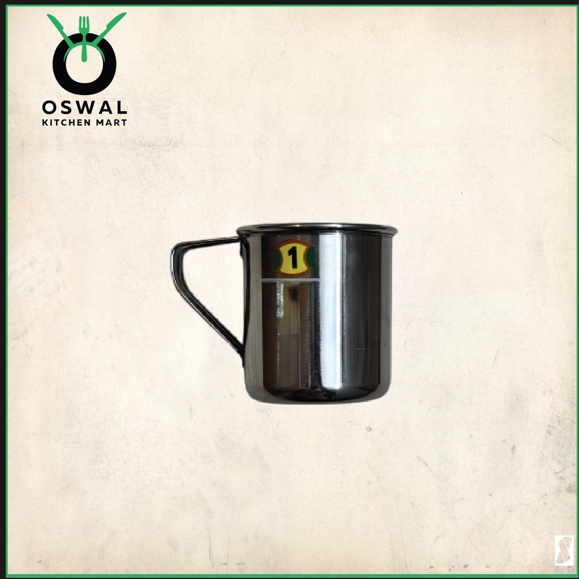 Stainless Steel Mini Mug 180 ml (Approx) |2.5 Inch Height & Diameter |Small Steel Tea Cup with Handle | Pack of 1