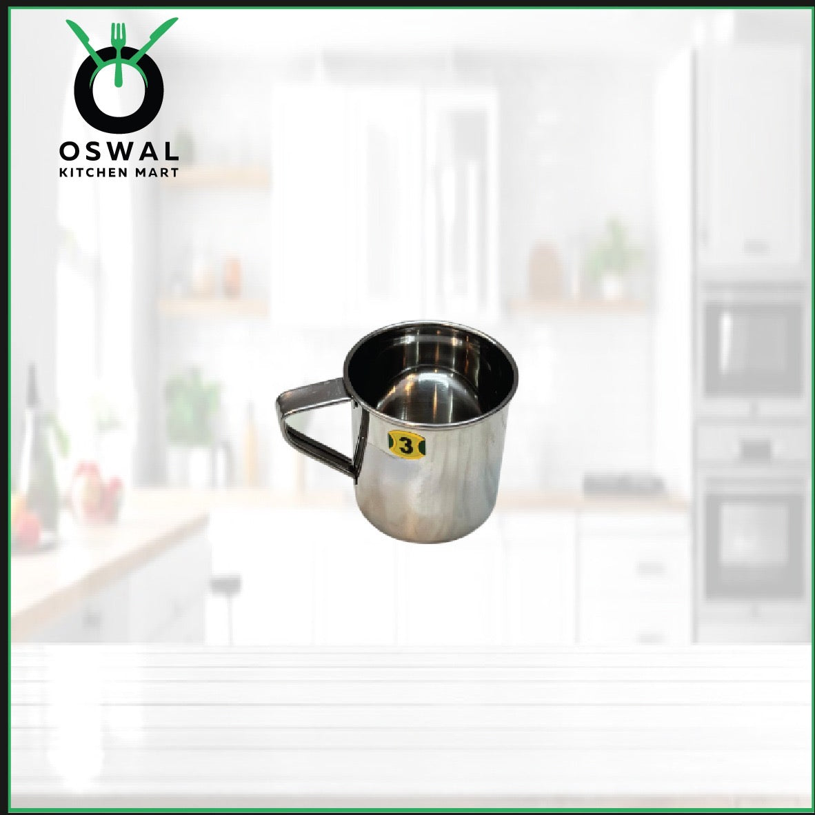 Stainless Steel Mini Mug – 250 ml (Approx) | 3.5 Inch Height & Diameter | Heavy Quality| Small Steel Tea Cup with Handle |Pack of 1