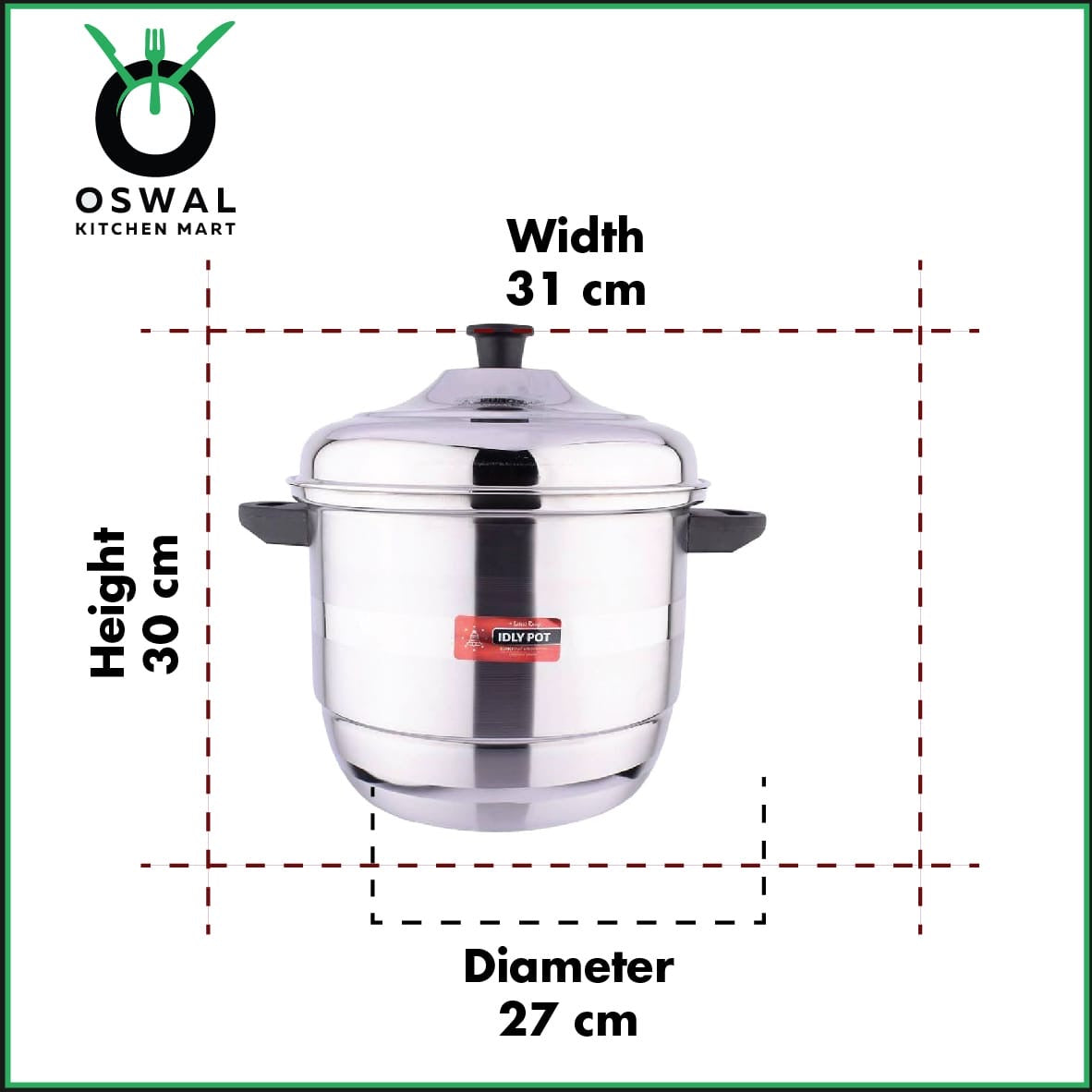 Stainless Steel Idli Steamer with 6 Idli Plates (36 Idlis)&1 Steamer Plate | ISI Mark Certified|Gas & Induction Compatible|Durable Knobs & Handle |EuroStyle Multipurpose Cookware for Idli,  Idiyappam, Dhokla,Modak & Serving More(Pack Of 1)