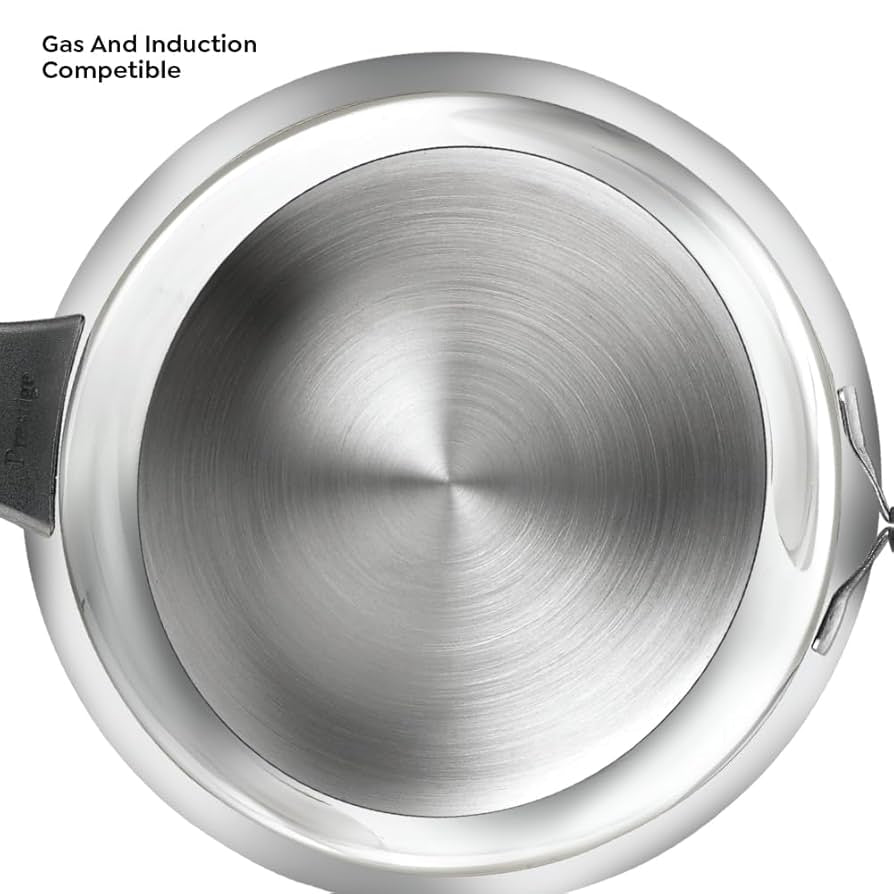 Prestige Popular Svachh Spillage Control Stainless Steel Outer Lid Pressure Cooker 7.5 Litres Gas & Induction Compatible|5 Years Warranty