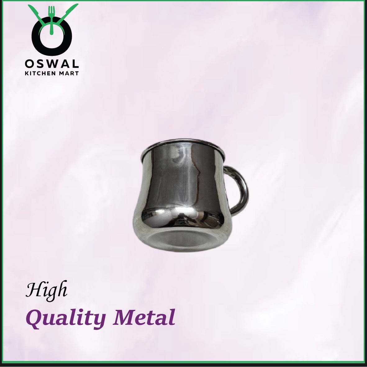 Stainless Steel 2No. Belly Shape Mug– 450ML Approx | Stylish Tea & Coffee Mug | Pack of 1