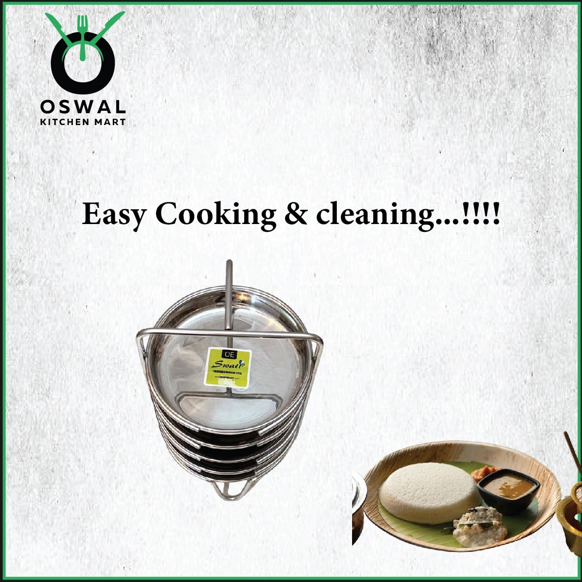 Stainless Steel Thatte Idli Stand-5Plates | Thatte Idli Plate with Stand| Stainless Steel Dhokla/Thatte Idli Stand With 5 Plates| Pack of 1