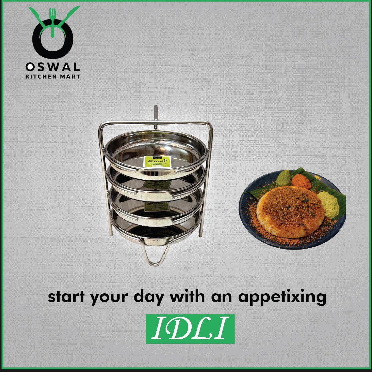 Stainless Steel Thatte Idli Stand-4Plates | Thatte Idli Plate with Stand| Stainless Steel Dhokla/Thatte Idli Stand With 4 Plates| Pack of 1