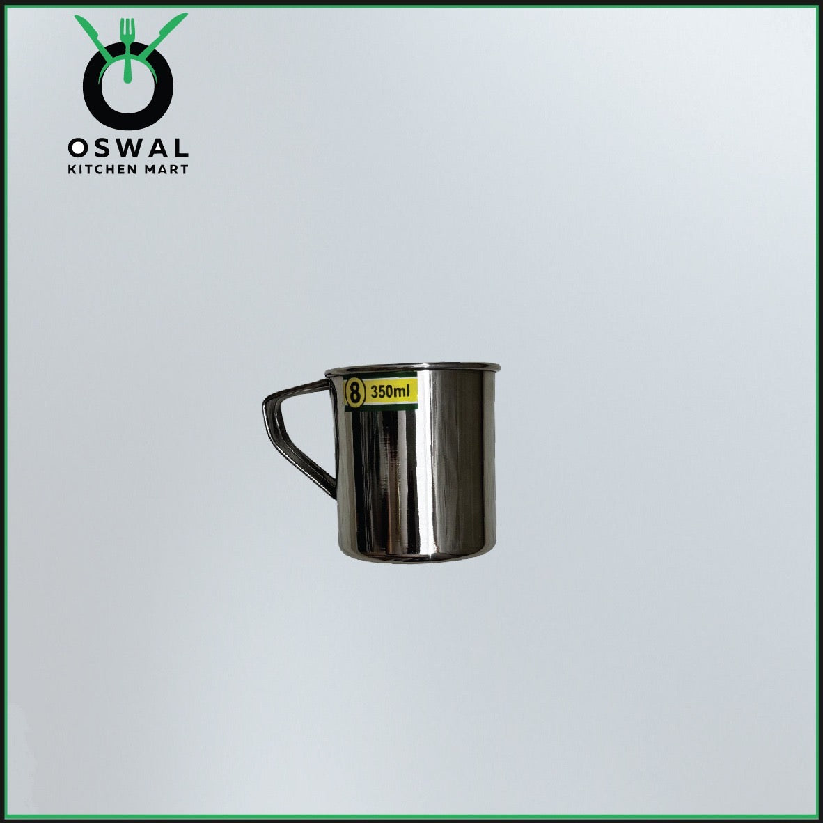 Stainless Steel Mug 350ML |Stainless Steel Coffee Mug | Steel Cup with Handle | Steel Cups for Tea for Home, Travel, Outdoor | Tea, Coffee & Milk Mug | Rust-Proof Camping & Hiking Mug (Pack Of 1)