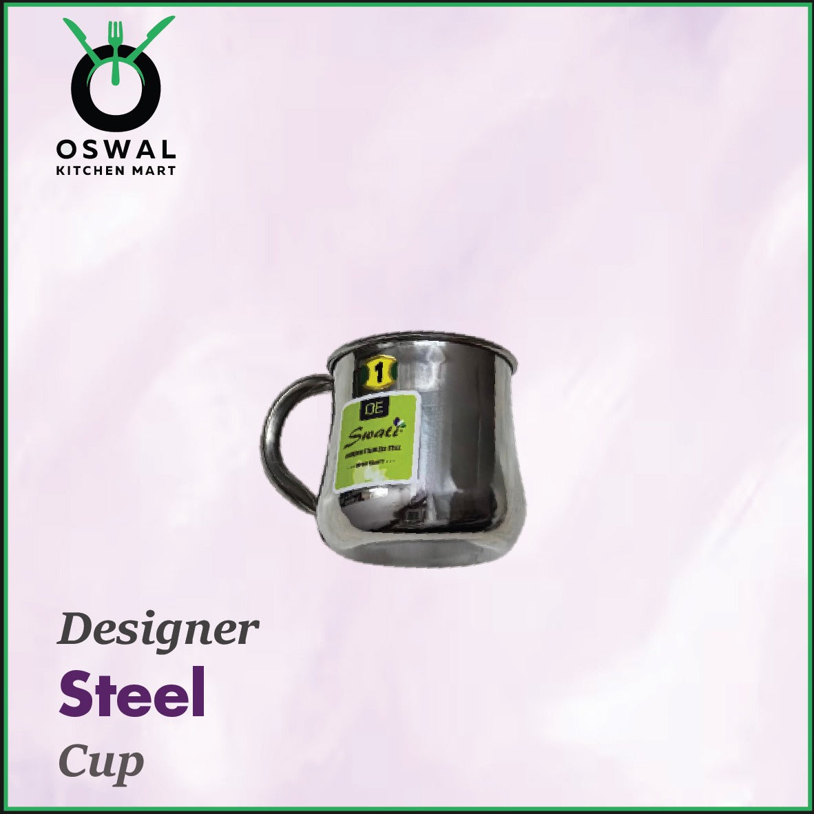 Stainless Steel 1No. Belly Shape Mug– 300ML Approx | Stylish Tea & Coffee Mug | Pack of 1