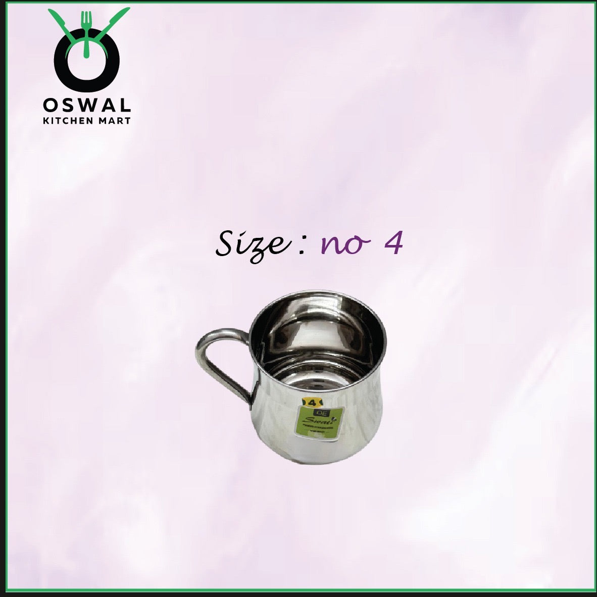 Stainless Steel 4No. Belly Shape Mug– 1000ML(1 Litre) Approx | Stylish Tea & Coffee Mug | Pack of 1