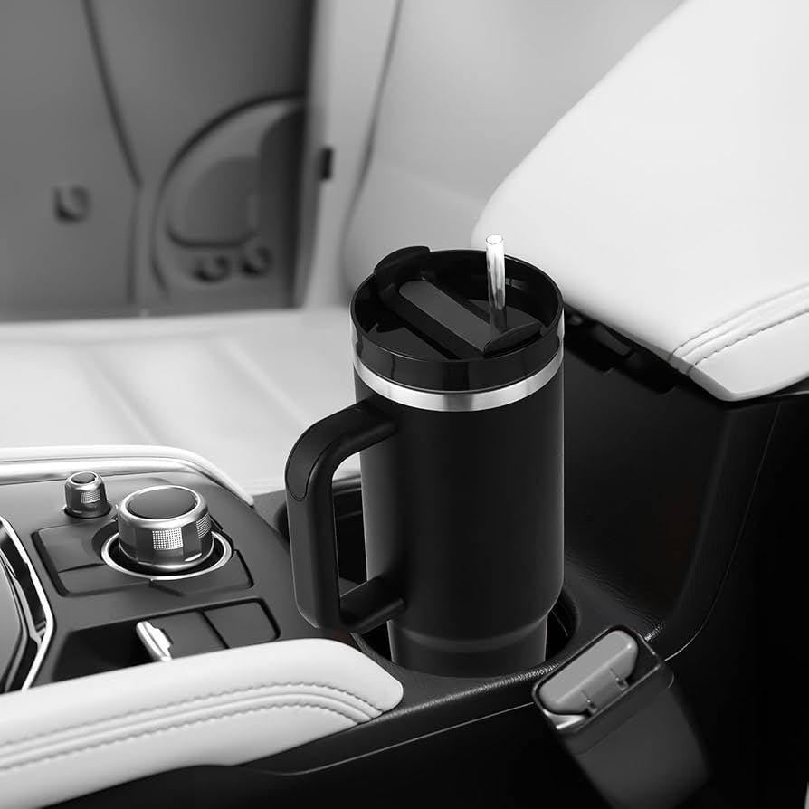 Tumbler with Handle-Insulated Stainless Steel Travel Mug