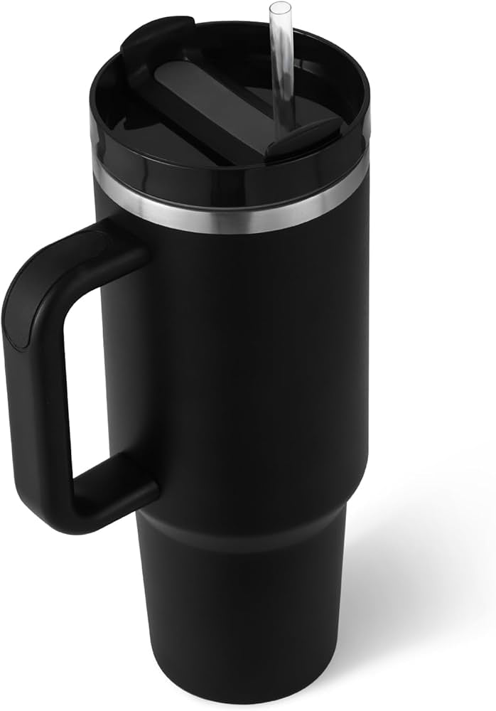 Tumbler with Handle-Insulated Stainless Steel Travel Mug
