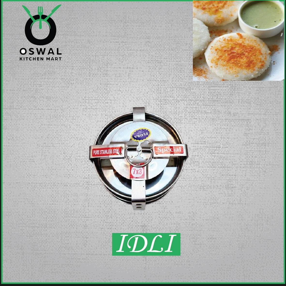 Stainless Steel 3 Plate Thatte Idli Stand| Thatte Idli Plate with Stand| Stainless Steel Dhokla/Thatte Idli Stand With 3 Plates| Pack of 1